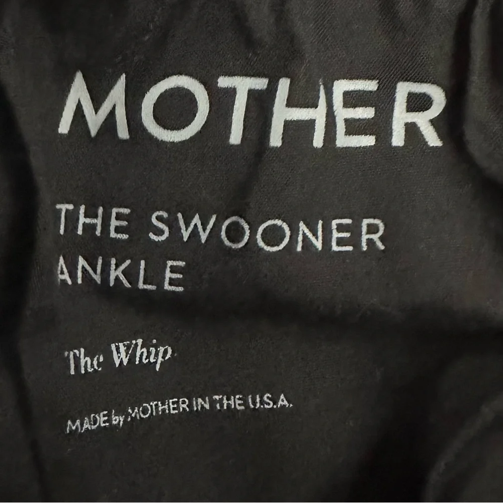 Mother Jeans 26 (S) Swooner Ankle Fringe Black Denim - Picture 10 of 12